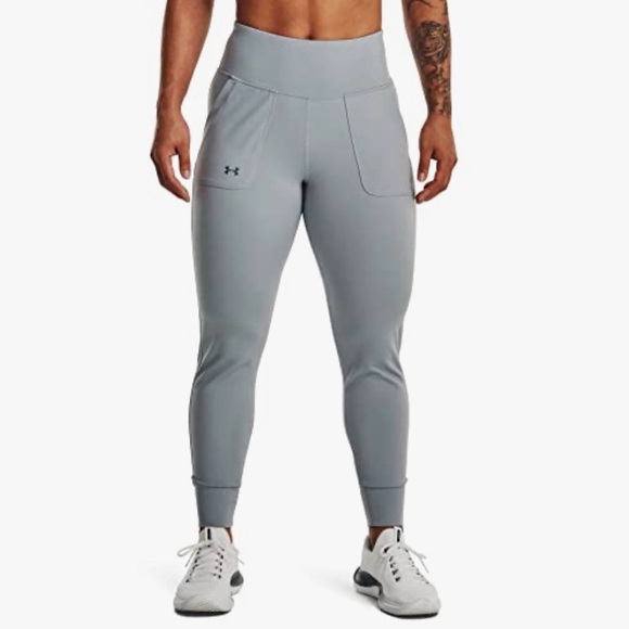 Under Armour Light Gray Women’s Motion Joggers Athletic Pants Sz M Pockets - Picture 6 of 11